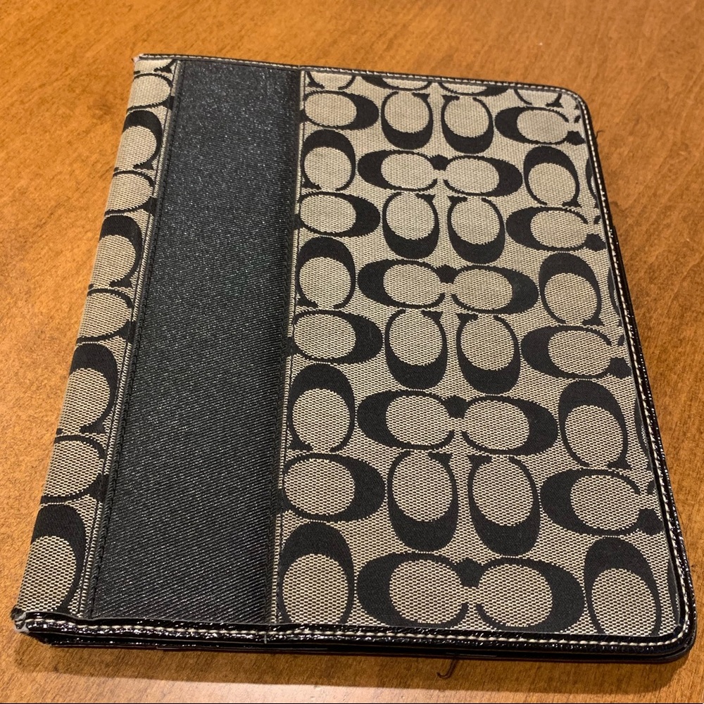 Used Coach IPad Case Signature C